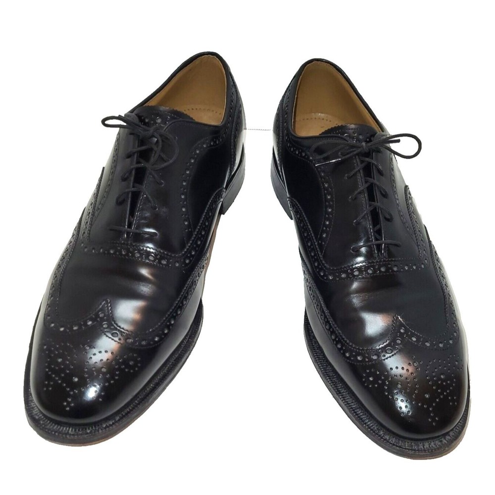 Johnston & Murphy Black Oxford Wingtip 12 D  22 03501
